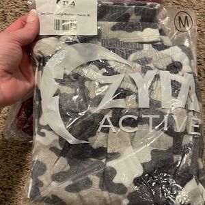 ZYIA grey camo lounge boyfriend sweats
